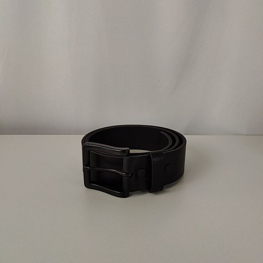 Quince Men Adam Heritage Leather Jeans Belt Black 30